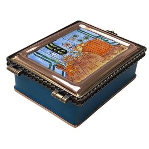 KELVIN CHEN ENAMELED TRINKET BOX - Vincent Van Gogh Bedroom In Arles Ceramic